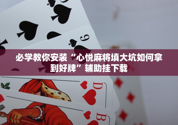 必学教你安装“心悦麻将填大坑如何拿到好牌”辅助挂下载 必学教你安装“心悦麻将填大坑如何拿到好牌”辅助挂下载